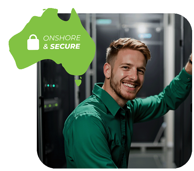 Data centre man in australia single