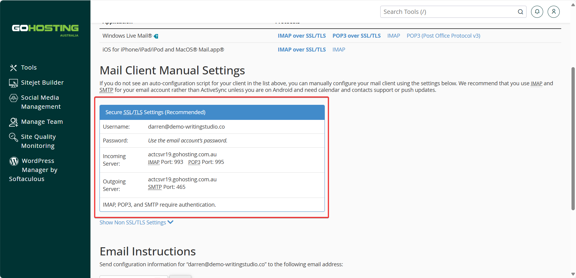 Ensure SSL is enabled